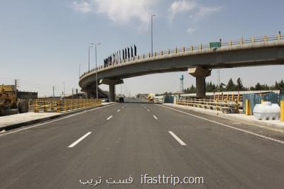 تقاطع های نیمه تمام بزرگراه شهید همدانی بزودی تکمیل می شود